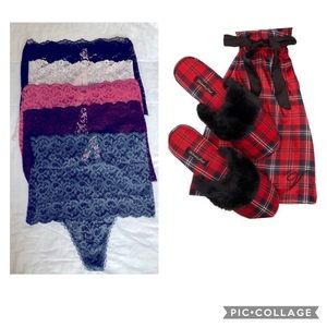 Bundle! VS sexy high rise thong panties & slipper